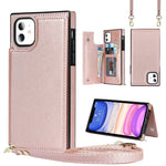 Custodia portafoglio TPU e PU con slot carte per iPhone 8 Plus e