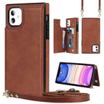 Custodia portafoglio TPU e PU con slot carte per iPhone 8 Plus e