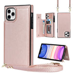 Custodia portafoglio TPU e PU con slot carte per iPhone 8 Plus e
