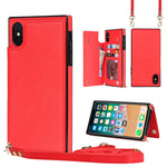 Custodia portafoglio TPU e PU per iPhone XS e X