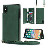 Custodia portafoglio TPU e PU per iPhone XS e X