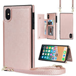 Custodia portafoglio TPU e PU per iPhone XS e X