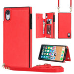 Custodia portafoglio TPU e PU per iPhone XS e X