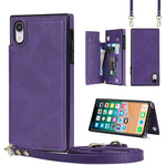 Custodia portafoglio TPU e PU per iPhone XS e X