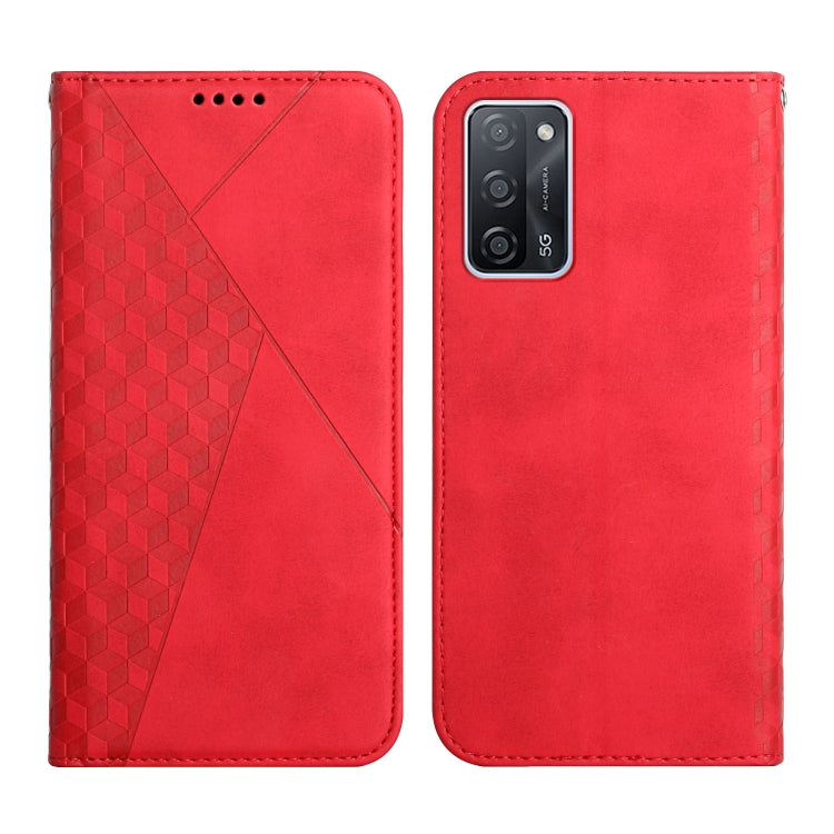 Custodia in pelle a vibrazione orizzontale magnetica con rivestimento in pelle con motivo a rombi con fessure per carte, supporto e portafoglio, For OPPO A16s / A16 / A54s / A53s 5G / A55 5G, For OPPO Realme V13 5G / Realme 8 5G, For Xiaomi Redmi 10   ...