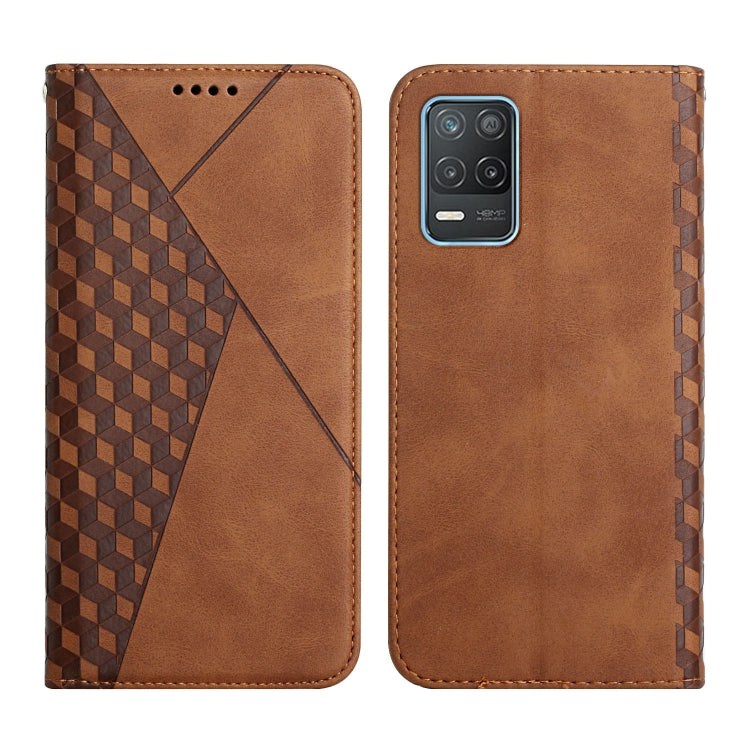 Custodia in pelle a vibrazione orizzontale magnetica con rivestimento in pelle con motivo a rombi con fessure per carte, supporto e portafoglio, For OPPO A16s / A16 / A54s / A53s 5G / A55 5G, For OPPO Realme V13 5G / Realme 8 5G, For Xiaomi Redmi 10   ...