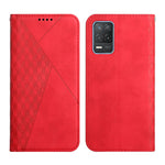 Custodia in pelle a vibrazione orizzontale magnetica con rivestimento in pelle con motivo a rombi con fessure per carte, supporto e portafoglio, For OPPO A16s / A16 / A54s / A53s 5G / A55 5G, For OPPO Realme V13 5G / Realme 8 5G, For Xiaomi Redmi 10   ...