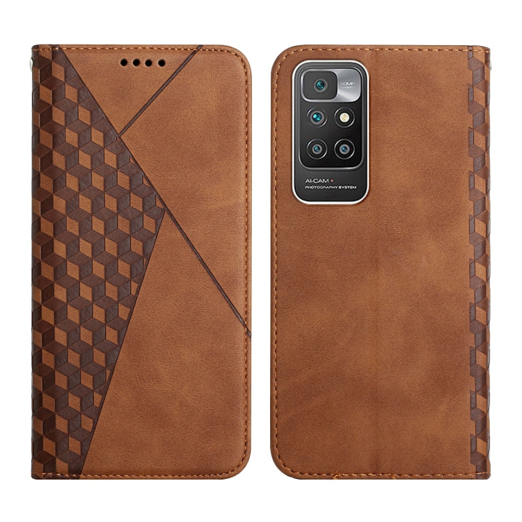 Custodia in pelle a vibrazione orizzontale magnetica con rivestimento in pelle con motivo a rombi con fessure per carte, supporto e portafoglio, For OPPO A16s / A16 / A54s / A53s 5G / A55 5G, For OPPO Realme V13 5G / Realme 8 5G, For Xiaomi Redmi 10   ...
