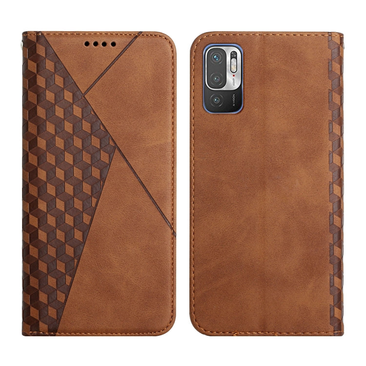 Custodia in pelle a vibrazione orizzontale magnetica con rivestimento in pelle con motivo a rombi con fessure per carte, supporto e portafoglio, For OPPO A16s / A16 / A54s / A53s 5G / A55 5G, For OPPO Realme V13 5G / Realme 8 5G, For Xiaomi Redmi 10   ...