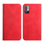 Custodia in pelle a vibrazione orizzontale magnetica con rivestimento in pelle con motivo a rombi con fessure per carte, supporto e portafoglio, For OPPO A16s / A16 / A54s / A53s 5G / A55 5G, For OPPO Realme V13 5G / Realme 8 5G, For Xiaomi Redmi 10   ...
