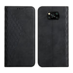 Custodia in pelle a vibrazione orizzontale magnetica con rivestimento in pelle con motivo a rombi con fessure per carte, supporto e portafoglio, For Xiaomi Poco X3 NFC / X3 Pro / X3