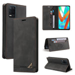 Custodia in pelle a vibrazione orizzontale con spazzola antifurto Skin Feel con supporto, slot per carte e portafoglio, For OPPO Realme V13