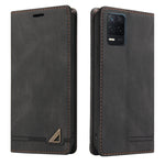 Custodia in pelle a vibrazione orizzontale con spazzola antifurto Skin Feel con supporto, slot per carte e portafoglio, For OPPO Realme V13