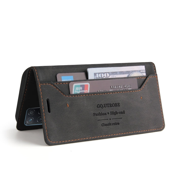 Custodia in pelle a vibrazione orizzontale con spazzola antifurto Skin Feel con supporto, slot per carte e portafoglio, For OPPO Realme V13