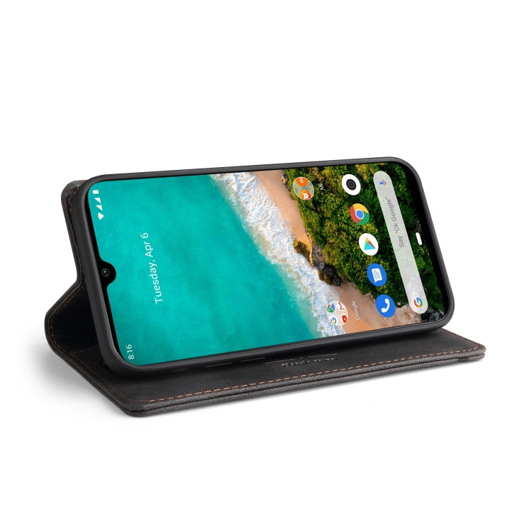Custodia in pelle a vibrazione orizzontale con spazzola antifurto Skin Feel con supporto, slot per carte e portafoglio, For Xiaomi Mi A3, For Xiaomi Mi CC9 / Mi 9 Lite, For Xiaomi Mi CC9 Pro, For Xiaomi Poco X3 NFC