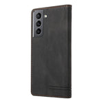 Custodia in pelle a vibrazione orizzontale con spazzola antifurto Skin Feel con supporto, slot per carte e portafoglio, For Samsung Galaxy S21 5G, For Samsung Galaxy S21+ 5G, For Samsung Galaxy S21 Ultra 5G, For Samsung Galaxy S21 FE 5G                ...