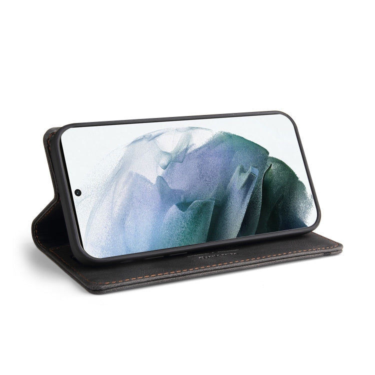 Custodia in pelle a vibrazione orizzontale con spazzola antifurto Skin Feel con supporto, slot per carte e portafoglio, For Samsung Galaxy S21 5G, For Samsung Galaxy S21+ 5G, For Samsung Galaxy S21 Ultra 5G, For Samsung Galaxy S21 FE 5G                ...