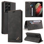 Custodia in pelle a vibrazione orizzontale con spazzola antifurto Skin Feel con supporto, slot per carte e portafoglio, For Samsung Galaxy S21 5G, For Samsung Galaxy S21+ 5G, For Samsung Galaxy S21 Ultra 5G, For Samsung Galaxy S21 FE 5G                ...