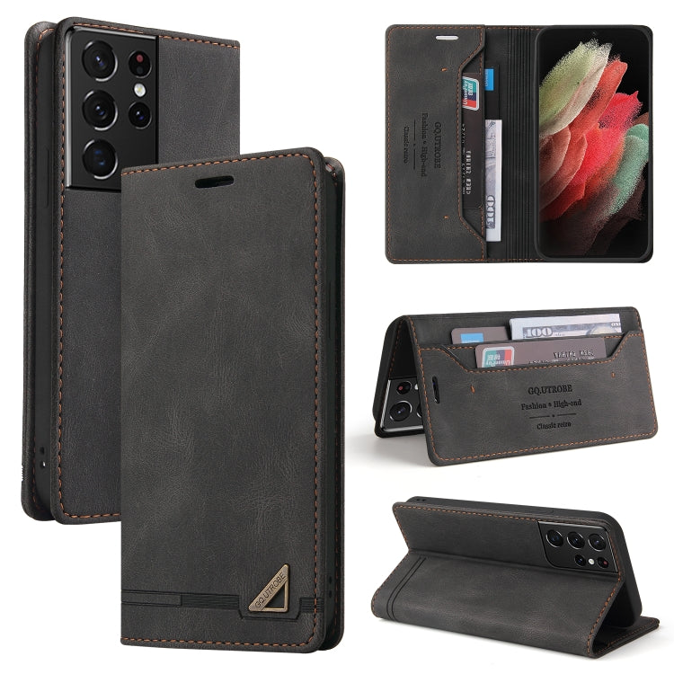 Custodia in pelle a vibrazione orizzontale con spazzola antifurto Skin Feel con supporto, slot per carte e portafoglio, For Samsung Galaxy S21 5G, For Samsung Galaxy S21+ 5G, For Samsung Galaxy S21 Ultra 5G, For Samsung Galaxy S21 FE 5G                ...