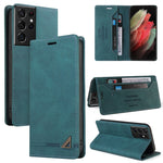 Custodia in pelle a vibrazione orizzontale con spazzola antifurto Skin Feel con supporto, slot per carte e portafoglio, For Samsung Galaxy S21 5G, For Samsung Galaxy S21+ 5G, For Samsung Galaxy S21 Ultra 5G, For Samsung Galaxy S21 FE 5G                ...