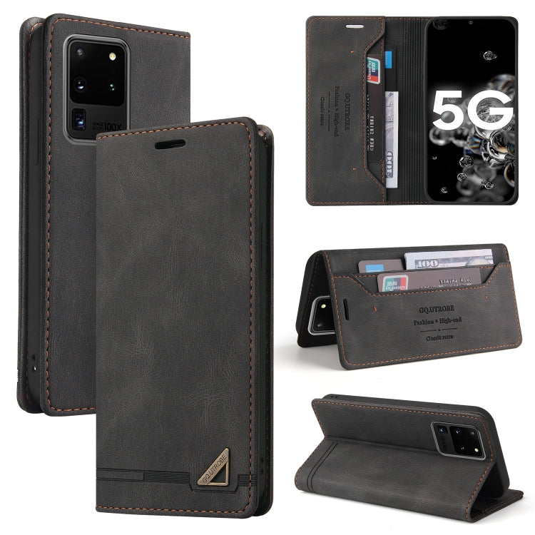Custodia in pelle a vibrazione orizzontale con spazzola antifurto Skin Feel con supporto, slot per carte e portafoglio, For Samsung Galaxy S20 Ultra, For Samsung Galaxy S20 FE, For Samsung Galaxy Note20, For Samsung Galaxy Note20 Ultra                 ...