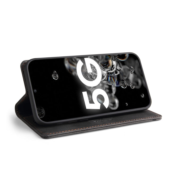 Custodia in pelle a vibrazione orizzontale con spazzola antifurto Skin Feel con supporto, slot per carte e portafoglio, For Samsung Galaxy S20 Ultra, For Samsung Galaxy S20 FE, For Samsung Galaxy Note20, For Samsung Galaxy Note20 Ultra                 ...