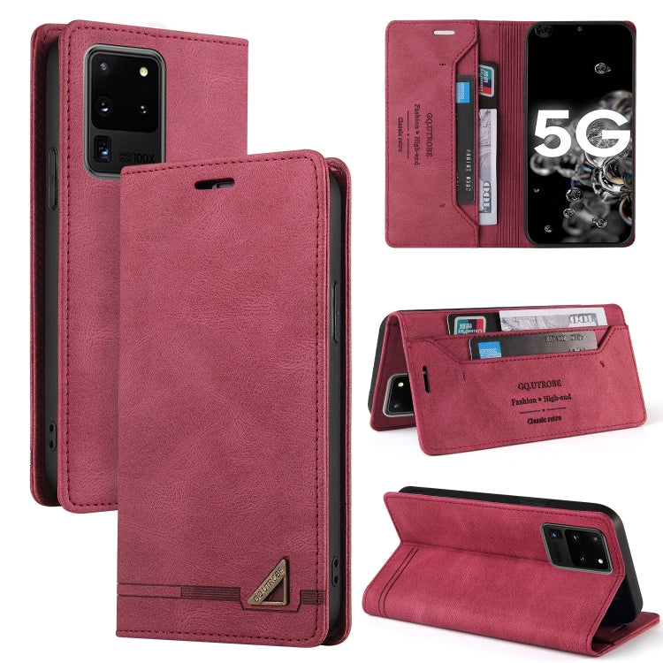 Custodia in pelle a vibrazione orizzontale con spazzola antifurto Skin Feel con supporto, slot per carte e portafoglio, For Samsung Galaxy S20 Ultra, For Samsung Galaxy S20 FE, For Samsung Galaxy Note20, For Samsung Galaxy Note20 Ultra                 ...