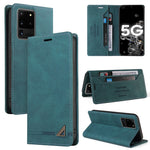 Custodia in pelle a vibrazione orizzontale con spazzola antifurto Skin Feel con supporto, slot per carte e portafoglio, For Samsung Galaxy S20 Ultra, For Samsung Galaxy S20 FE, For Samsung Galaxy Note20, For Samsung Galaxy Note20 Ultra                 ...