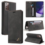 Custodia in pelle a vibrazione orizzontale con spazzola antifurto Skin Feel con supporto, slot per carte e portafoglio, For Samsung Galaxy S20 Ultra, For Samsung Galaxy S20 FE, For Samsung Galaxy Note20, For Samsung Galaxy Note20 Ultra                 ...