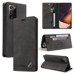 Custodia in pelle a vibrazione orizzontale con spazzola antifurto Skin Feel con supporto, slot per carte e portafoglio, For Samsung Galaxy S20 Ultra, For Samsung Galaxy S20 FE, For Samsung Galaxy Note20, For Samsung Galaxy Note20 Ultra                 ...