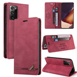 Custodia in pelle a vibrazione orizzontale con spazzola antifurto Skin Feel con supporto, slot per carte e portafoglio, For Samsung Galaxy S20 Ultra, For Samsung Galaxy S20 FE, For Samsung Galaxy Note20, For Samsung Galaxy Note20 Ultra                 ...