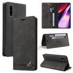 Custodia in pelle a vibrazione orizzontale con spazzola antifurto Skin Feel con supporto, slot per carte e portafoglio, For Samsung Galaxy S20 Ultra, For Samsung Galaxy S20 FE, For Samsung Galaxy Note20, For Samsung Galaxy Note20 Ultra                 ...