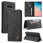 Custodia in pelle a vibrazione orizzontale con spazzola antifurto Skin Feel con supporto, slot per carte e portafoglio, For Samsung Galaxy S10, For Samsung Galaxy S10+, For Samsung Galaxy Note9, For Samsung Galaxy A71 4G, For Samsung Galaxy A71 5G     ...