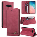 Custodia in pelle a vibrazione orizzontale con spazzola antifurto Skin Feel con supporto, slot per carte e portafoglio, For Samsung Galaxy S10, For Samsung Galaxy S10+, For Samsung Galaxy Note9, For Samsung Galaxy A71 4G, For Samsung Galaxy A71 5G     ...