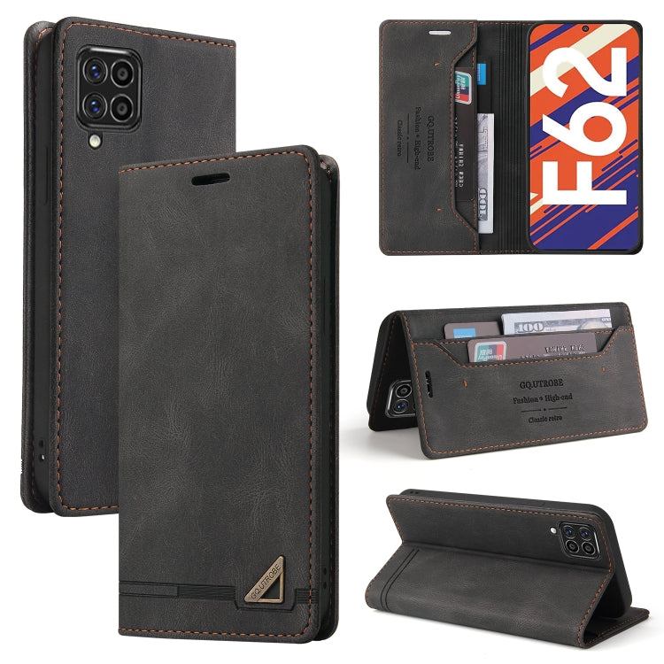 Custodia in pelle a vibrazione orizzontale con spazzola antifurto Skin Feel con supporto, slot per carte e portafoglio, For Samsung Galaxy A81, For Samsung Galaxy A82 5G, For Samsung Galaxy F52 5G, For Samsung Galaxy F62 / M62, For Samsung Galaxy M31  ...
