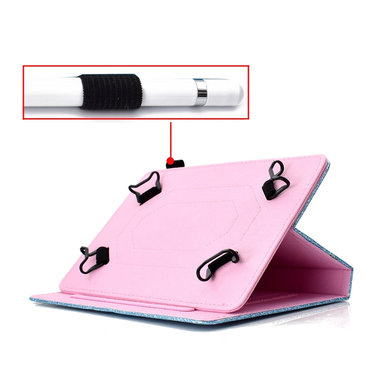 Custodia in pelle flip orizzontale con vernice glitterata in polvere con supporto e slot per schede, For Galaxy Tab A 7.0 (2016), For Galaxy Tab A 8.0, For Galaxy Tab A 8.0 (2019), For Galaxy Tab A 10.1 (2016), For Galaxy Tab A 10.1 (2019)             ...