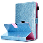 Custodia in pelle flip orizzontale con vernice glitterata in polvere con supporto e slot per schede, For Galaxy Tab A 7.0 (2016), For Galaxy Tab A 8.0, For Galaxy Tab A 8.0 (2019), For Galaxy Tab A 10.1 (2016), For Galaxy Tab A 10.1 (2019)             ...
