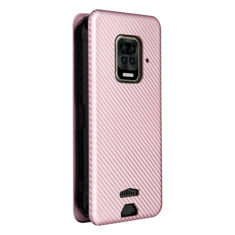 Struttura in fibra di carbonio Flip orizzontale magnetico Custodia in pelle TPU + PC + PU con slot per schede, For Doogee S59 / S59 Pro, For Doogee S86 / S86 Pro