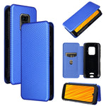 Struttura in fibra di carbonio Flip orizzontale magnetico Custodia in pelle TPU + PC + PU con slot per schede, For Doogee S59 / S59 Pro, For Doogee S86 / S86 Pro