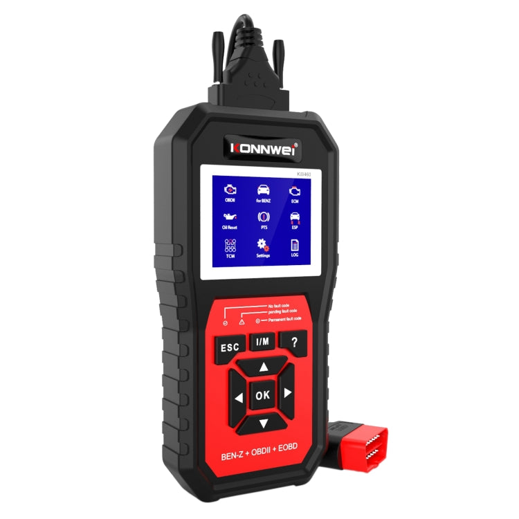 KONNWEI KW460 Strumento di diagnosi dei guasti del tester della batteria al piombo da 2,8 pollici 12V per auto, KW460