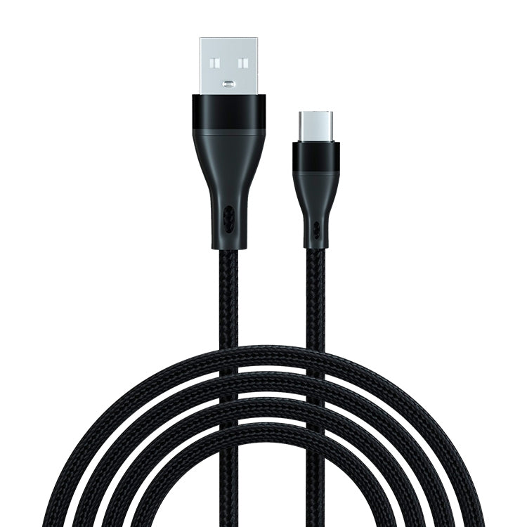 ADC-001 3A Cavo dati di ricarica rapida da USB a USB-C / Type-C Weave, 1m USB-C / Type-C, 2m USB-C / Type-C