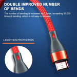 ADC-001 Cavo dati di ricarica rapida intrecciato da USB a Micro USB 3A, 1m  Micro USB, 1m Micro USB, 2m  Micro USB, 2m Micro USB