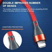 ADC-001 Cavo dati di ricarica rapida da USB a 8 pin da 3 A, 1m 8 Pin, 2m 8 Pin