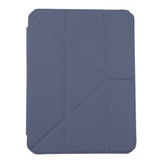 Deformazione Custodia in pelle PU con vibrazione orizzontale in acrilico trasparente con supporto multi-pieghevole e funzione Sleep / Wake-up e slot per penna, For iPad mini 2024 / mini 6