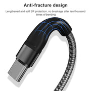 ADC-004 USB-C / Type-C a USB-C / Type-C PD Cavo dati Weave a ricarica rapida, 1m, 2m
