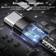 ADC-004 USB-C / Type-C a USB-C / Type-C PD Cavo dati Weave a ricarica rapida, 1m, 2m