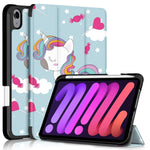 Custodia flip in TPU con motivo per iPad mini 6 (2024)