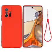 Custodia protettiva a copertura totale anticaduta in silicone liquido tinta unita, For ZTE Blade V30, For Xiaomi 11T 5G, For Xiaomi Redmi 10