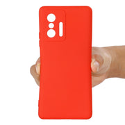 Custodia protettiva a copertura totale anticaduta in silicone liquido tinta unita, For ZTE Blade V30, For Xiaomi 11T 5G, For Xiaomi Redmi 10