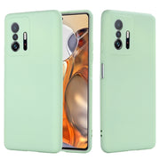 Custodia protettiva a copertura totale anticaduta in silicone liquido tinta unita, For ZTE Blade V30, For Xiaomi 11T 5G, For Xiaomi Redmi 10
